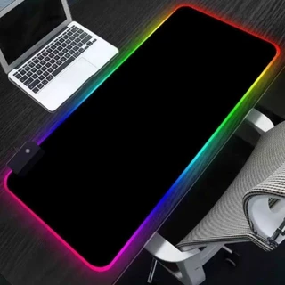 Mouse Pad Gamer Mousepad Grande Speed Borda Led 7 Cores Rgb Impermeável 300mm X 800mm