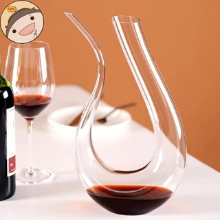 Maud Crystal Decantador De Vinho Em Forma De U Caixa De Presente Decanter De Cisne Separador Criativo Pt