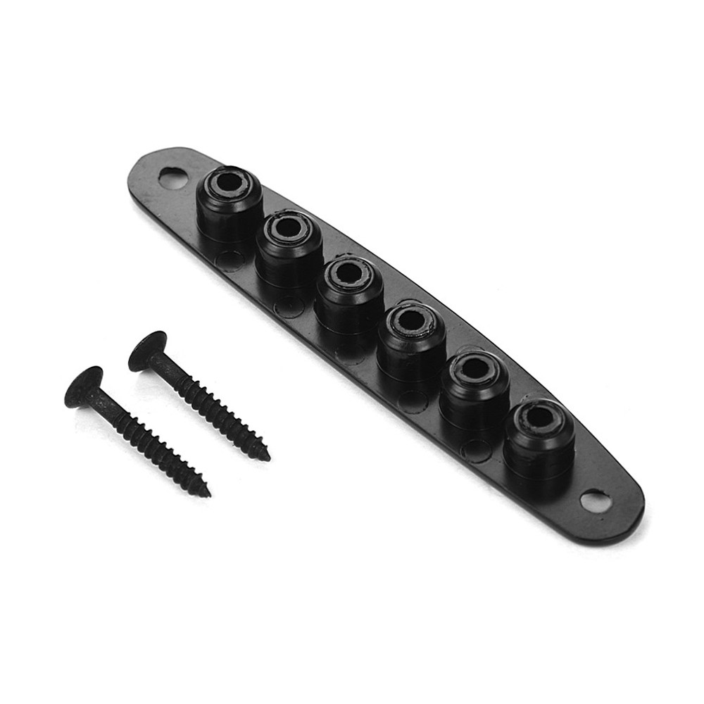 Btuty Electric Guitar Parts Metal Bridge String Through Body Ferrules ...
