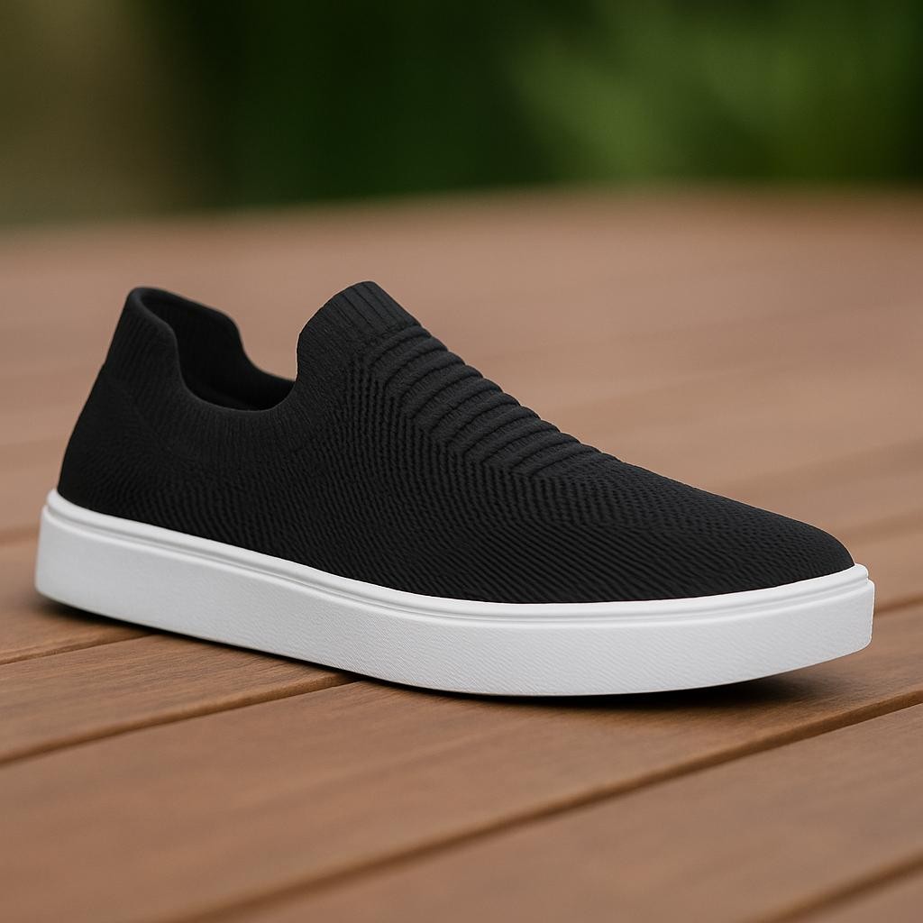 Kit Tênis Knit Masculino Calce Fácil Knit Respirável + Palmilha em