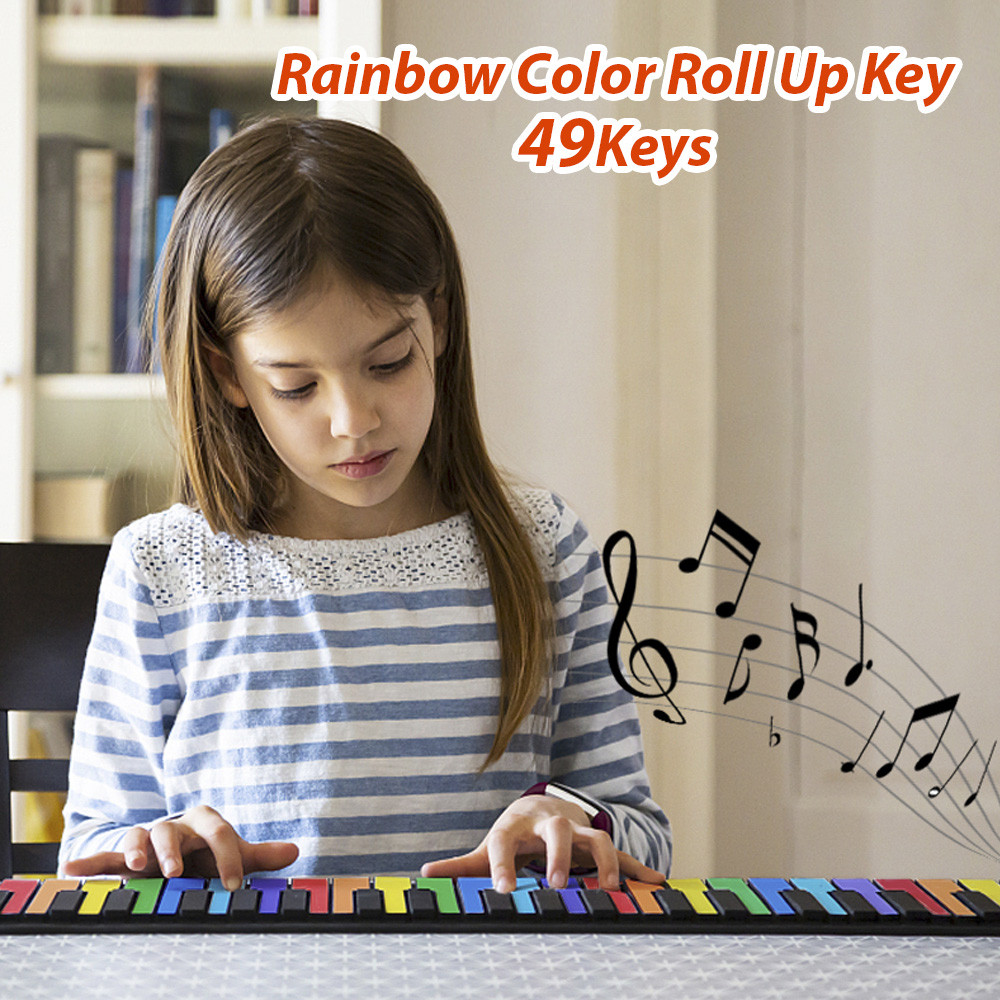 autohome-BR 49 Key Roll Up Keyboard Piano Portable and Foldable Digital ...