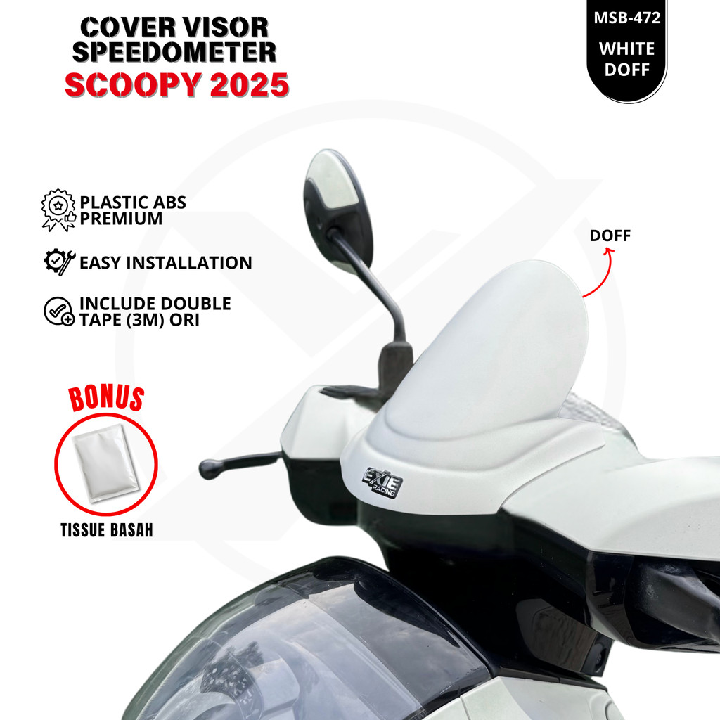 Scoopy 2025 Nova Capa De Viseira De Velocímetro-Exie Art Motorcycle Cap ...