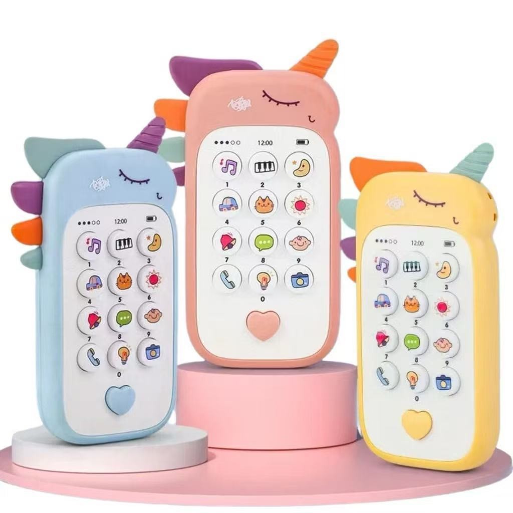 Celular Infantil Telefone Interativo Musical Unicórnio Bebê Com Luz ...