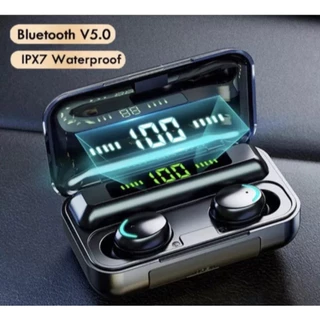 Fone De Ouvido Sem Fio F9-5 Display Led Power Bank Audio Premium em Oferta na Shopee