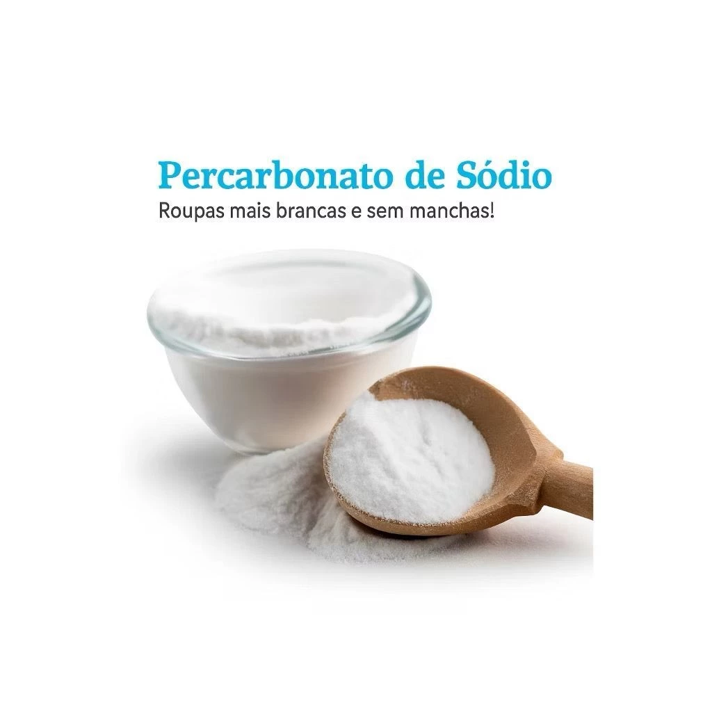 Percarbonato de Sódio 100% Puro Limpeza Em Geral Tira Manchas Roupas Brancas 500g/1kg /2kg