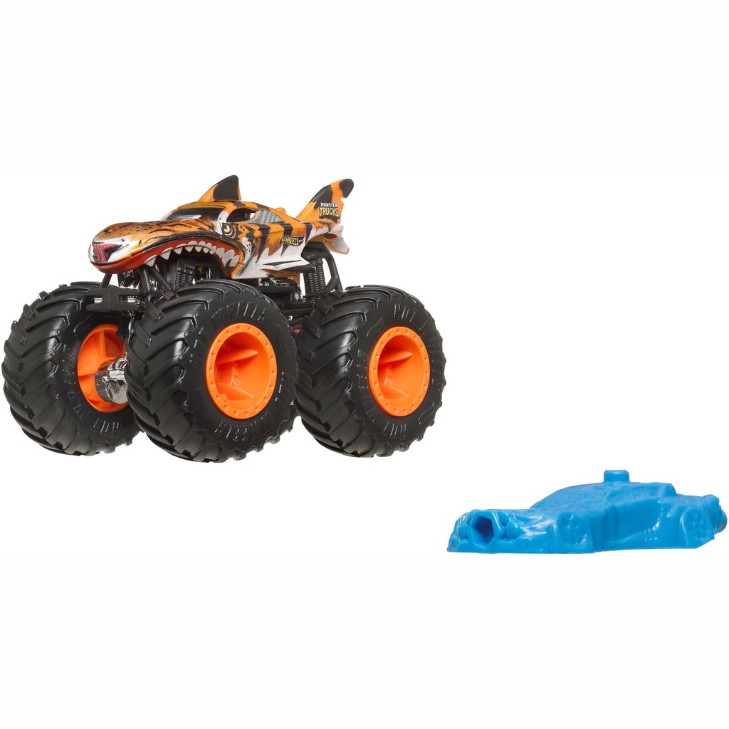 hot whells monster truck tubarao tigre em Promoção na Shopee