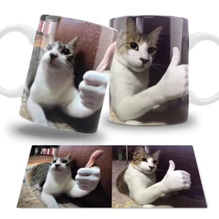 Caneca Personalizada Meme Gato Jóia Beleza Aprovado