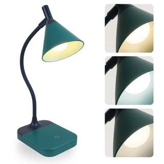 Luminária Abajur de Mesa Led Haste Flexível Sem Fio Para Leitura Estudo 3 Intensidades