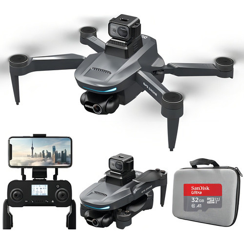 Drone L200 Pro Max Com Câmera 4k Gps Gimbal Sensor + Cor Cinza-escuro ...