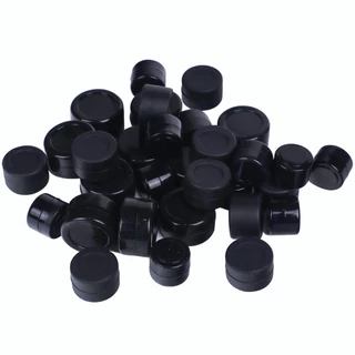 5 Unidades 2/3/5ML Frascos Utilitários De Cozinha Resistentes Ao Calor Selado Recipiente De Silicone Preto Puro