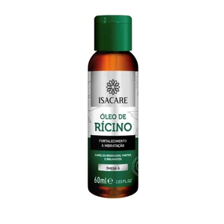 Óleo de Rícino Natural 60ml Isacare...