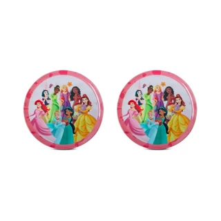 Kit 2 Pratos Rasos Infantil Disney Princesas Melamine 20cm em Oferta na Shopee