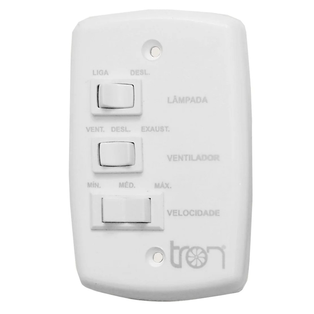 Controle De Velocidade Tron P/Ventilador C/ Capacitor 127V