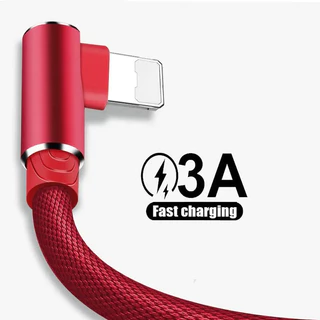 1m/2m/3m 90 ° Versão De Luz De Cabo De Dados De Carregamento Rápido/Android Tipo C/Micro USB Para iPhone