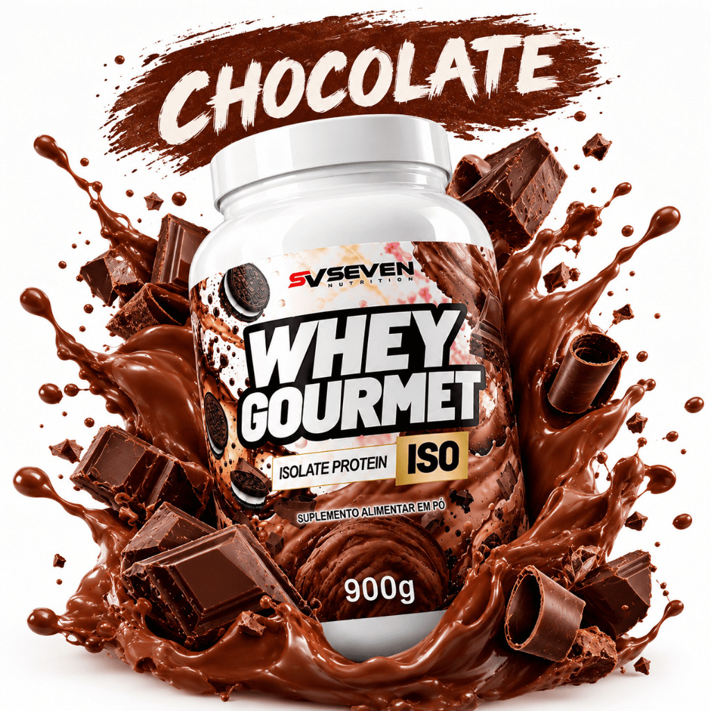 Whey Protein ISO Gourmet 900g Seven - CHOCOLATE | Shopee Brasil