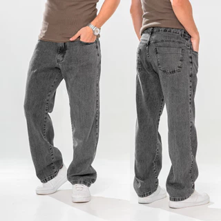 Calça Baggy Balão Jeans Grafite Marmorizada Streetwear Larga Skatista 36 ao 48