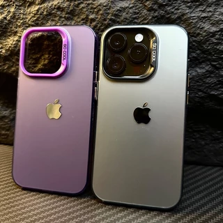 Capinha De Metal Fosco Para iPhone 17 Air 16 15 14 13 12 11 Pro Max 14 15 16 Plus Capa À Prova De Choque