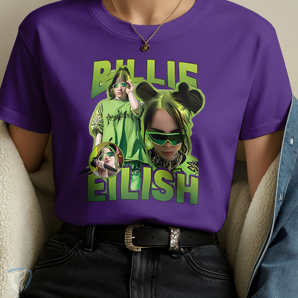 Billie Eilish Tシャツ T-Shirt Billie Eilish ✨ | Moda Street Pop Com Arte Moderna da