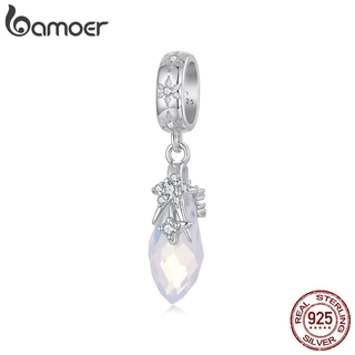 Bamoer 925 Prata Esterlina Charme Pingente De Cristal Geada DIY Para Pulseira Presentes Mulheres em Oferta na Shopee