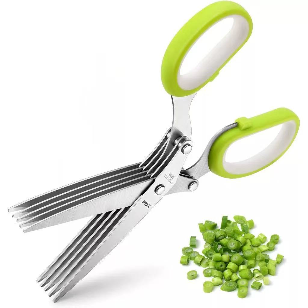 Tesoura de Picotar Alimentos, temperos e papel com 5 lâminas