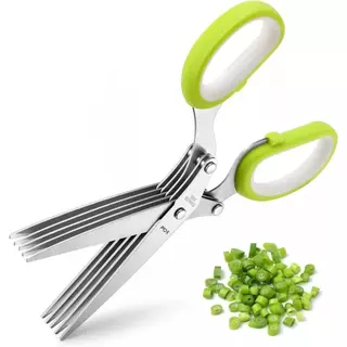 Tesoura de Picotar Alimentos, temperos e papel com 5 lâminas