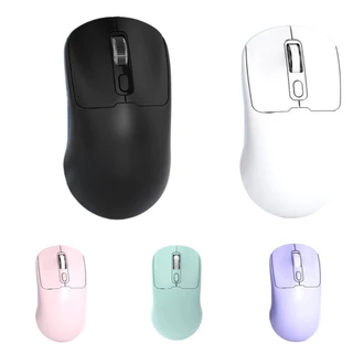 QBK6Q 2.4G Cordless Mouse, Dual-Mode Portable Laptop Wireless Mouse, Optical Cordless Mice Mute Rechargeable 10M