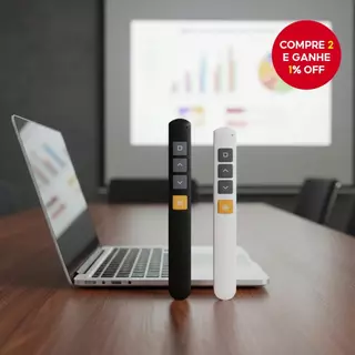 Clicker Apresentação PowerPoint - Controle Remoto 100m Com Laser