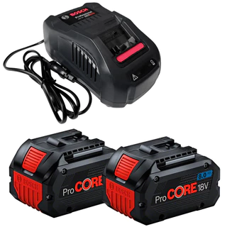 Kit Profissional Bosch 2 Baterias 8.0 Ah ProCore 18V AMP Share e 1 Carregador Gal 1880 Bosch em Oferta na Shopee