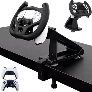 Adequado para controlador PS5 Suporte de volante de corrida Universal - Volante ajustável, equipado com dispositivo pode