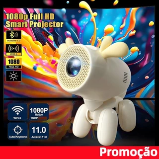 Promoção！Projetor portátil para casa – quarto, sala, espelhamento por celular, ideal para crianças e estudantes