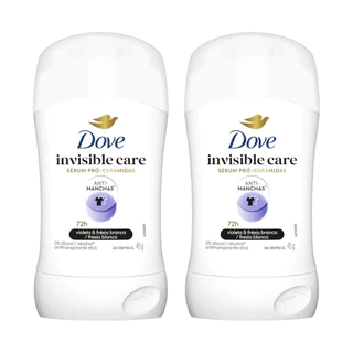 Kit com 2x Desodorante Dove Stick Invisible Dry 45gr