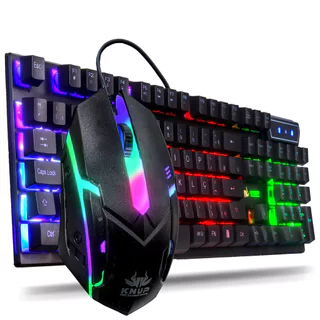 Teclado Semi Mecânico Gamer Led Luminoso Profissional Abnt2 Para Jogos Rgb