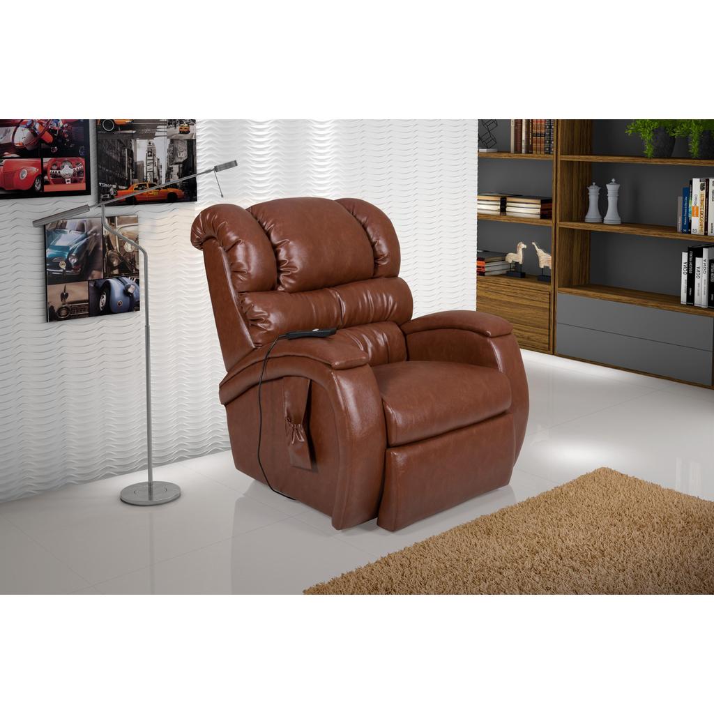Poltrona Reclinável Imperial Motorizada Com Elevação Lift Para Idoso ...