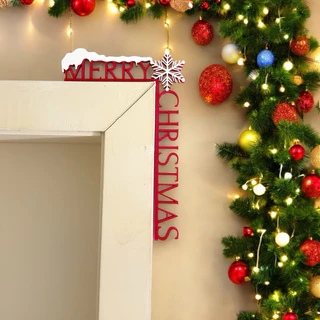 Decoração de Natal Enfeite de Natal para canto da porta