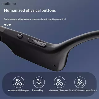 5.4 Fones De Ouvido De Condução Óssea Com Armazenamento MP3 De 32 Gb À Prova D'água IPX8 Para Esportes
