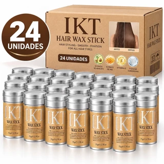 Box 24 unidades Pomada Cera Finalizadora Bastão 75g Wax Stick