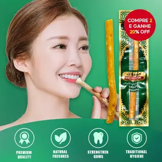 Escova De Dentes Natural Miswak-Bastão De Tradicional Selado A Vácuo-Para Saudáveis , Gengivas E Hálito Fresco