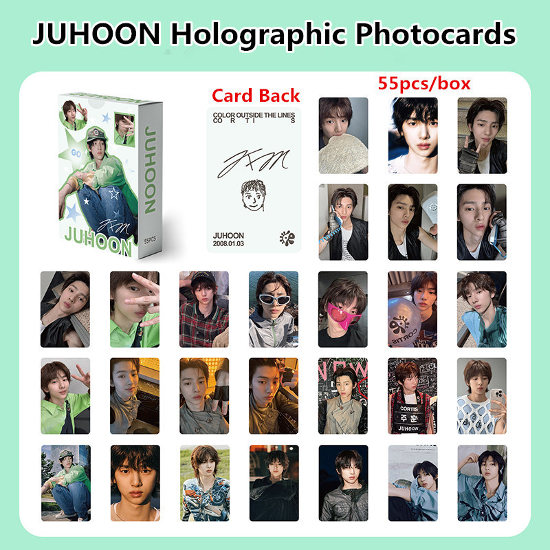 KPOP 55pcs/box CORTIS Photocards Holographic Card JAMES SEONGHYEON