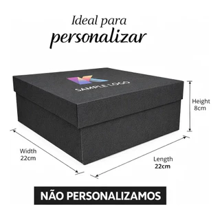 Caixa Para Presente Premium Dupla 22x22x08 Premium Chique