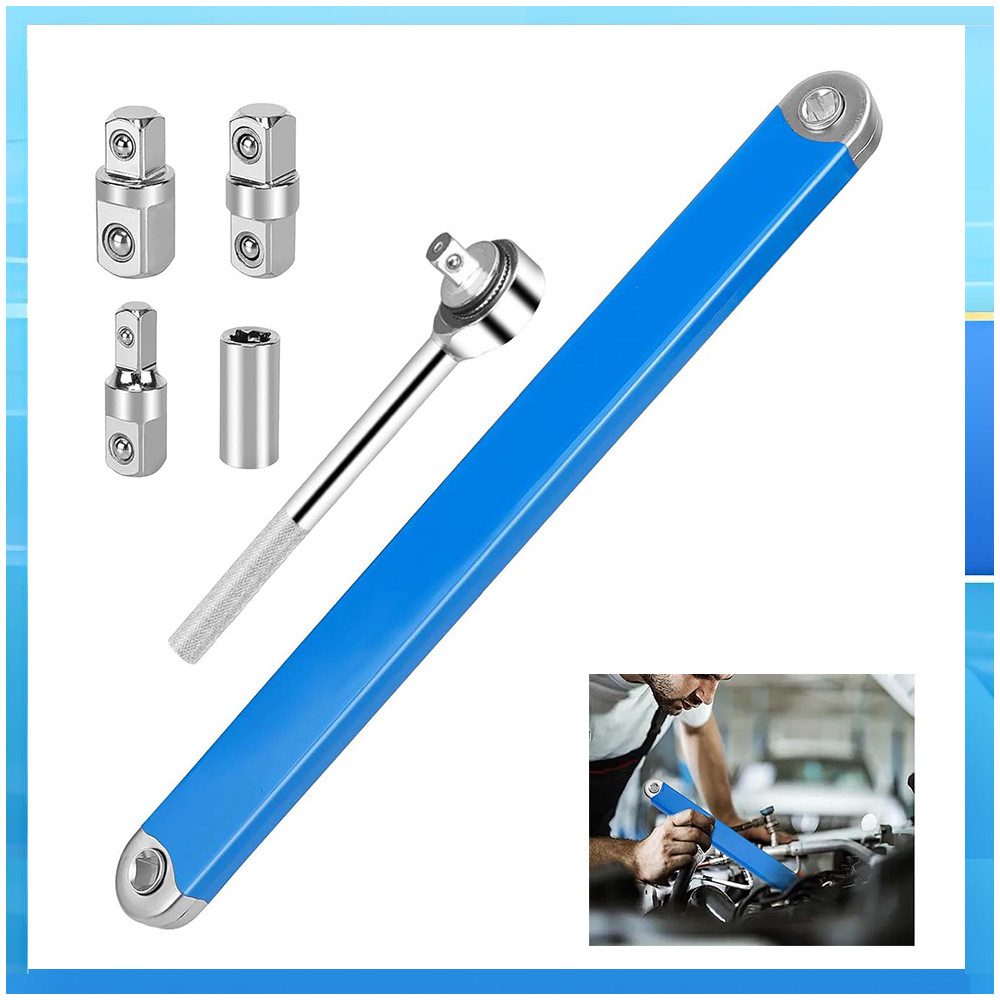 Conjunto de chave de extensão Offset (incluindo chave de extensão + adaptador + chave de catraca + soquete de catraca) e
