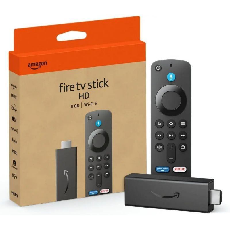 Novo Amazon Fire Stick TV Full HD 3ª Geração Alexa Comando de Voz Original - Preto