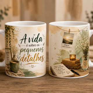 Caneca de Porcelana 325 ML Personalizada Escolha sua Arte Estampa Foto de Alta Qualidade Premium