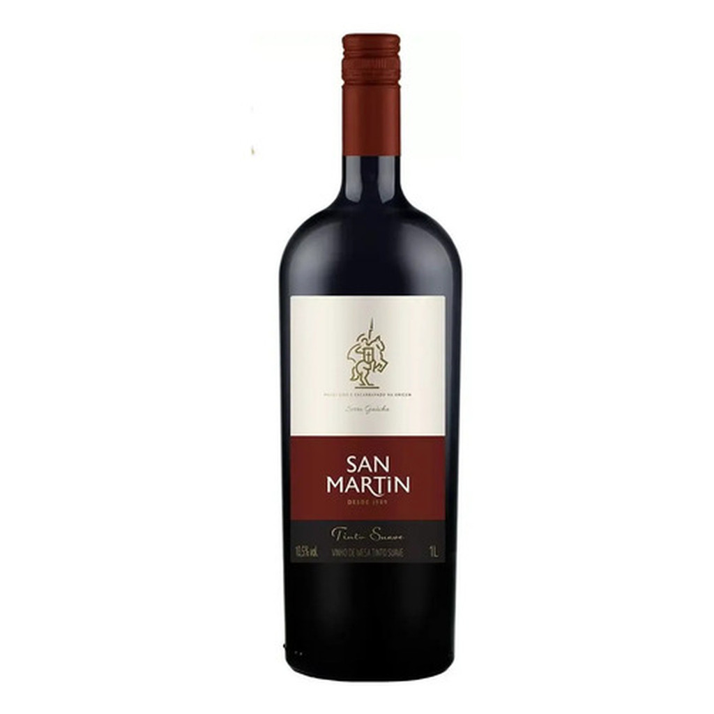 Vinho Tinto Mesa San Martin Suave 1 Litro Nacional