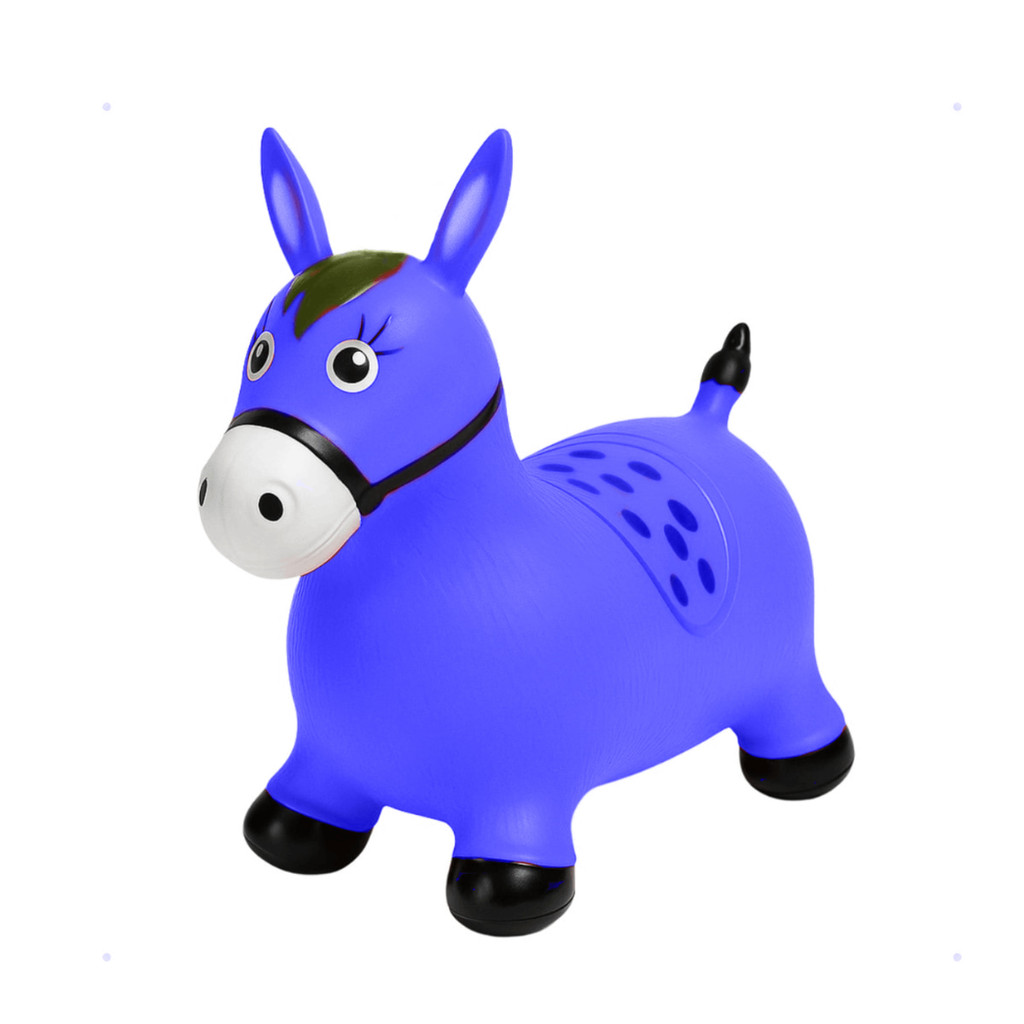 AZUL - Cavalinho Upa Upa Grande Pula Pula Borracha | Shopee Brasil