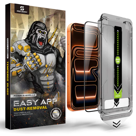 Película Premium Magic Box Full Cover Brilho HD Para iPhone Com Limpeza Automática 17 16 15 14 13 12 11 XR XS MAX PRO