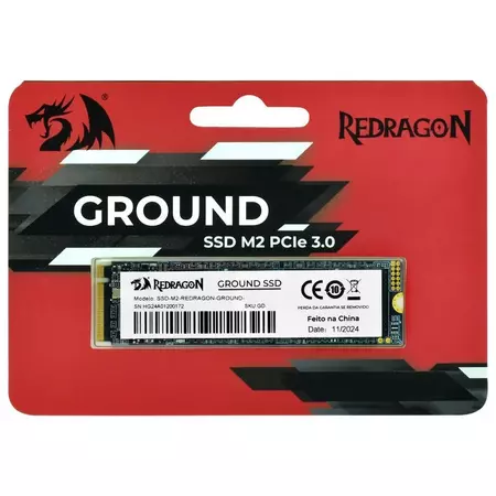 SSD Redragon Ground M.2 NVMe 256GB PCIe 3.0