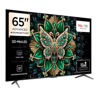 Smart TV 65 65C6K 4K QD-Mini Led 144Hz com Sistema Operacional Google TV TCL