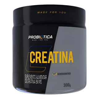 Creatina Pura 300g Monoidratada Sabor Sem Sabor