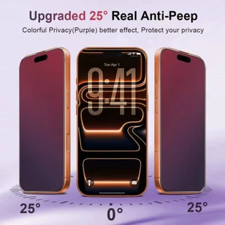 1-3Pcs Película Privacidade Anti Luz Azul Temperado para iPhone 18 Pro Max 17 16 15 14 13 12 11 Pro Max XR X XS Max
