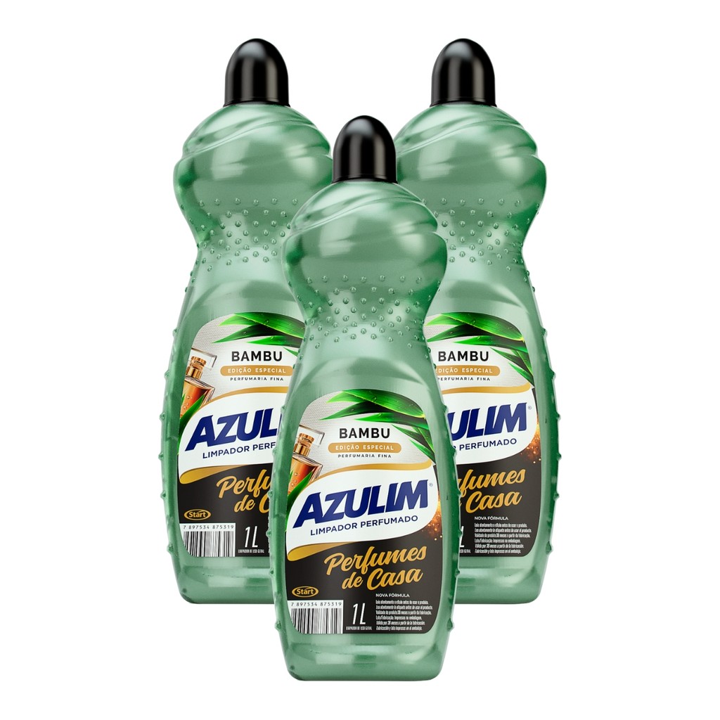 Kit 3 Limpadores Azulim 1L Bambu | Shopee Brasil